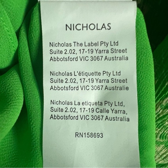 Nicholas MONICA DRESS - LEAF 60'S TONAL PAISLEYin Excellent Pre Loved Condition - Picture 4 of 7